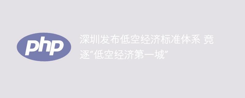 深圳发布低空经济标准体系 竞逐“低空经济第一城”-奥多也互动社区