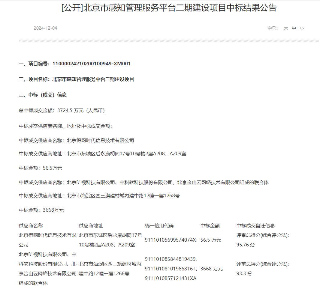 旷视中标！AI+驱动北京城市感知管理跃升-奥多也互动社区